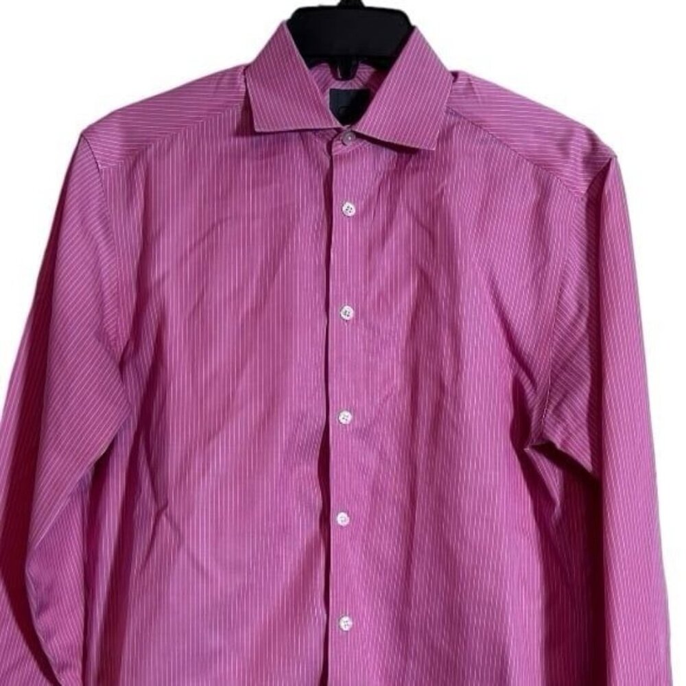CK Calvin Klein Dress Shirt Pink/White-14.5x32/33